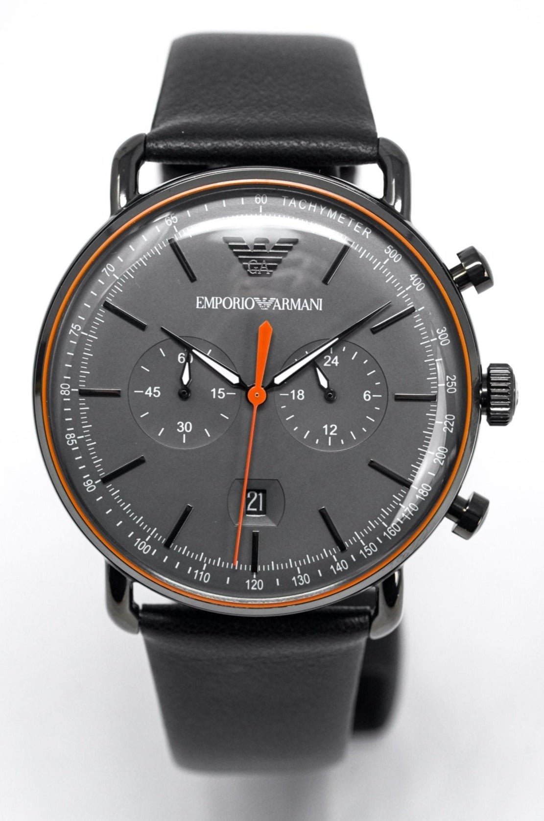 Emporio Armani Men's Aviator Chronograph Watch Black AR11168