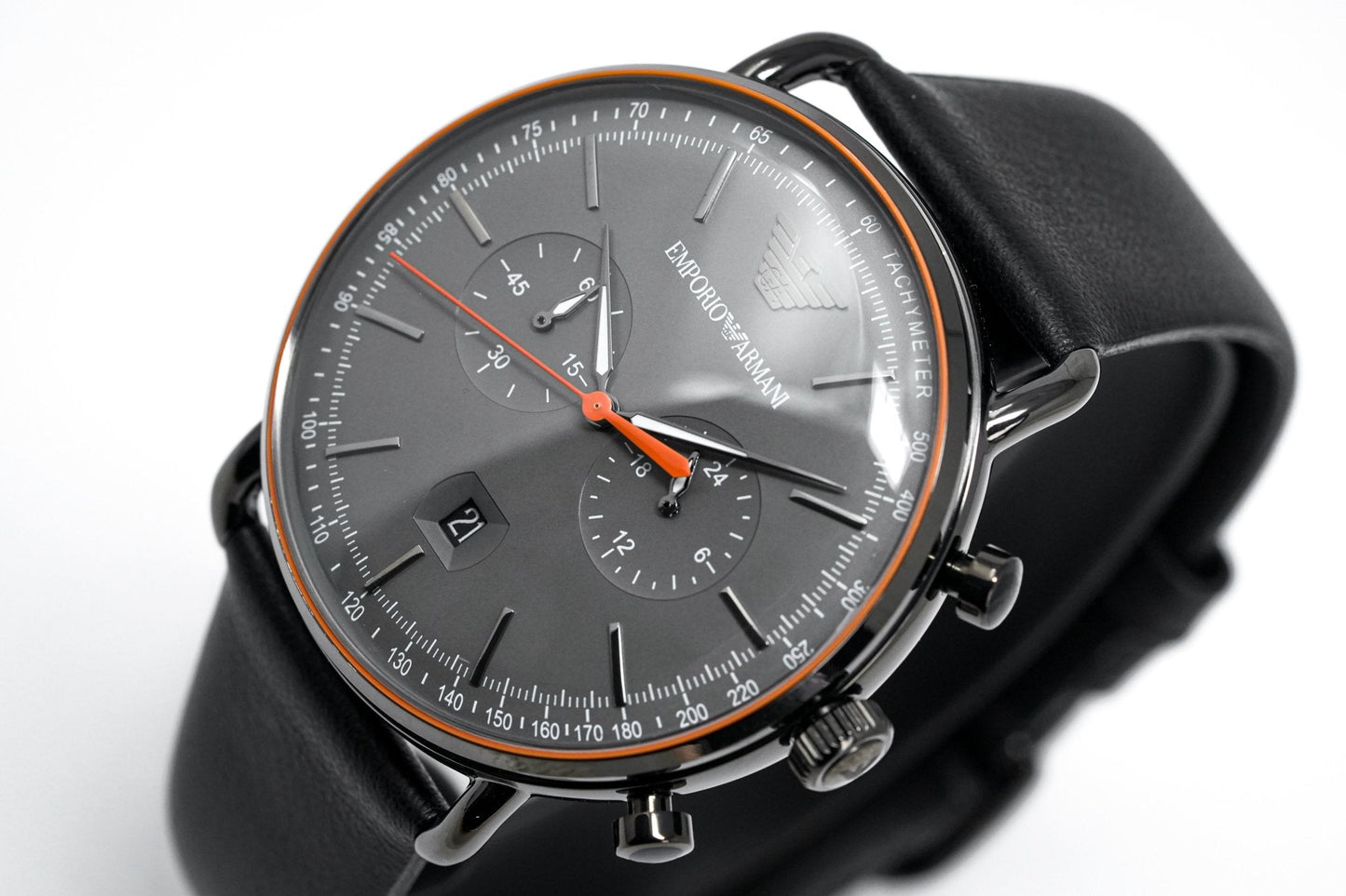 Emporio Armani Men's Aviator Chronograph Watch Black AR11168