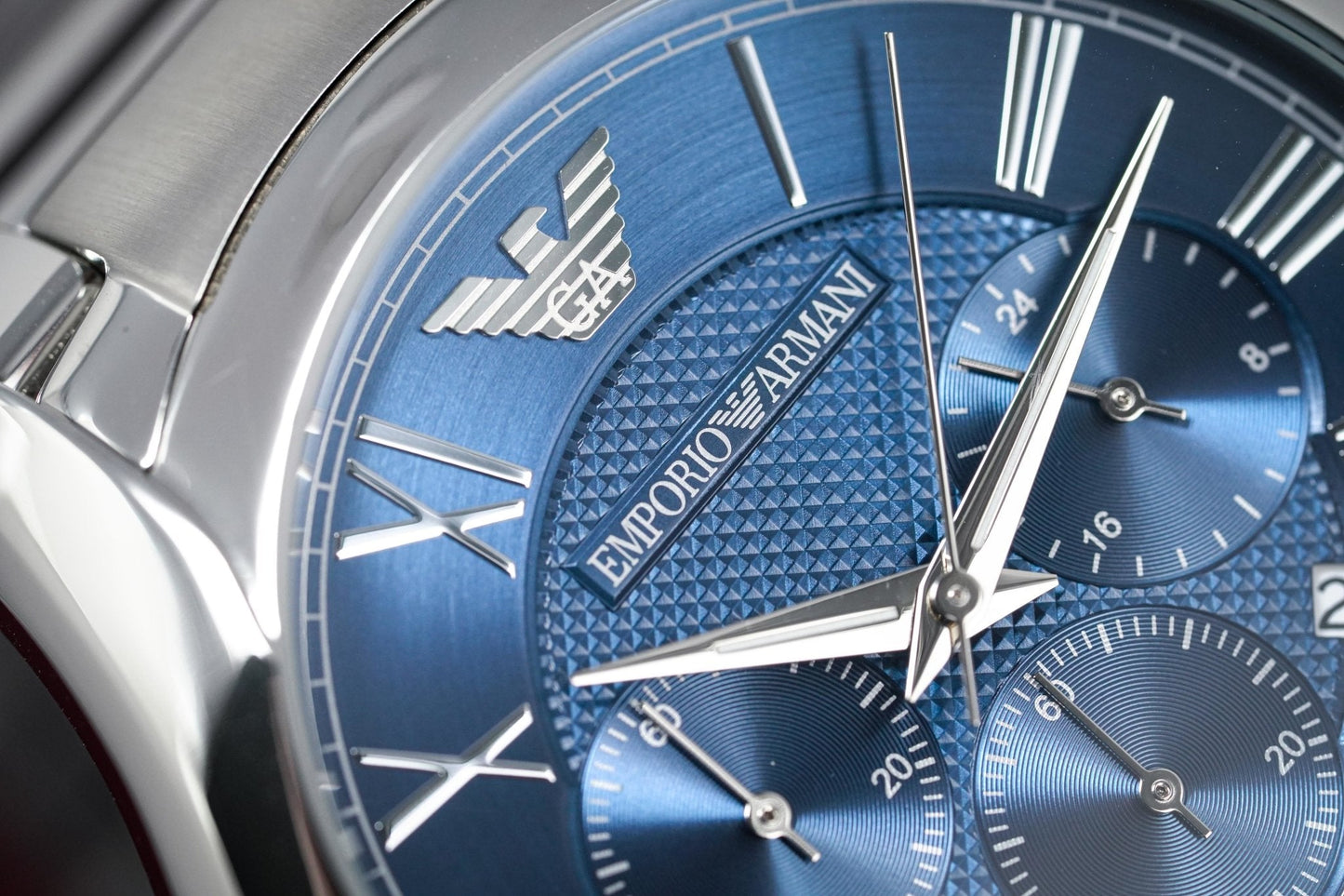 Emporio Armani Men's Chronograph Watch Blue AR11082