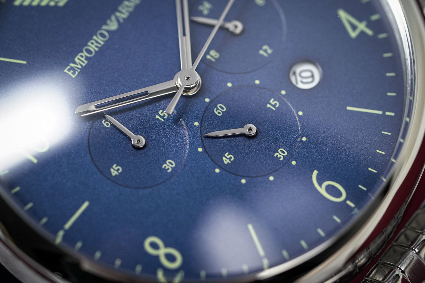 Emporio Armani Men's Chronograph Watch Blue AR1942