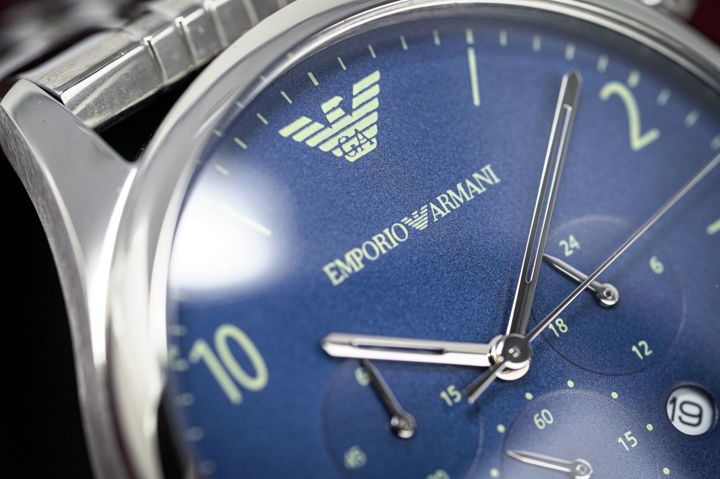 Emporio Armani Men's Chronograph Watch Blue AR1942