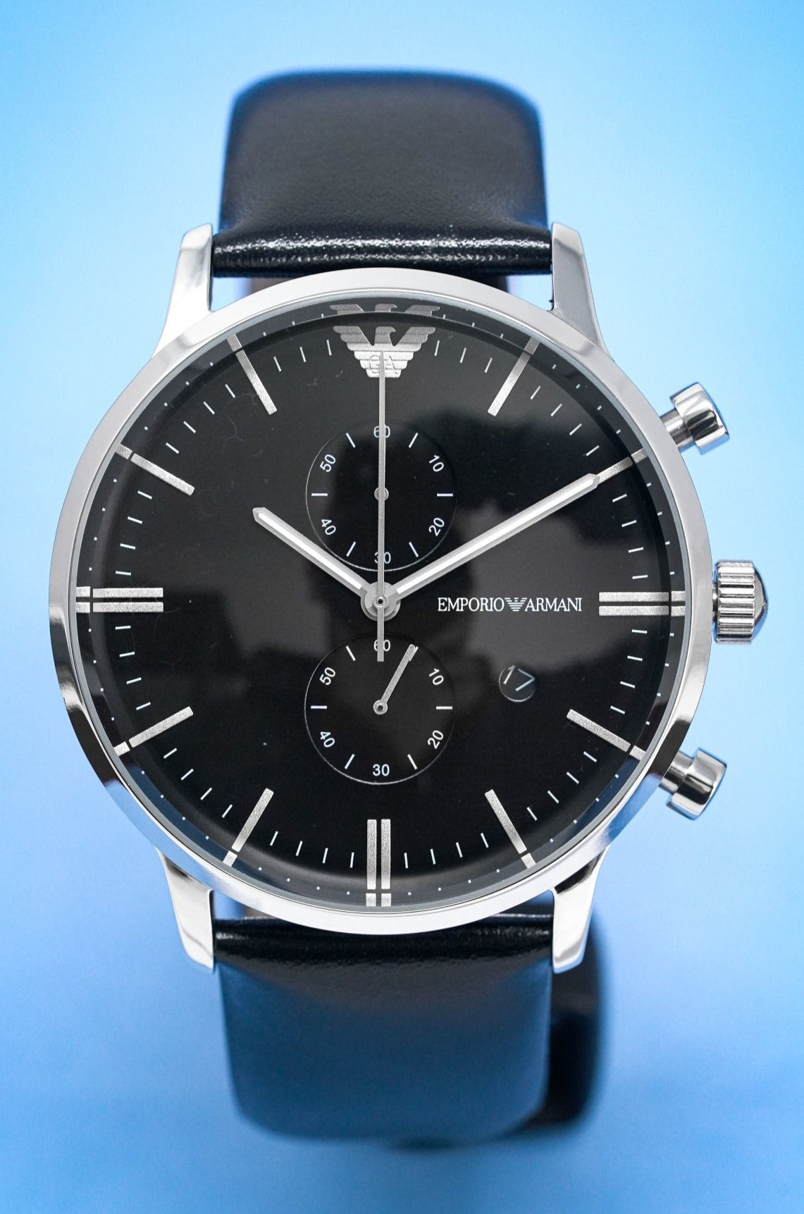 Emporio Armani Men's Classic Gianni Chronograph Watch Black AR0397