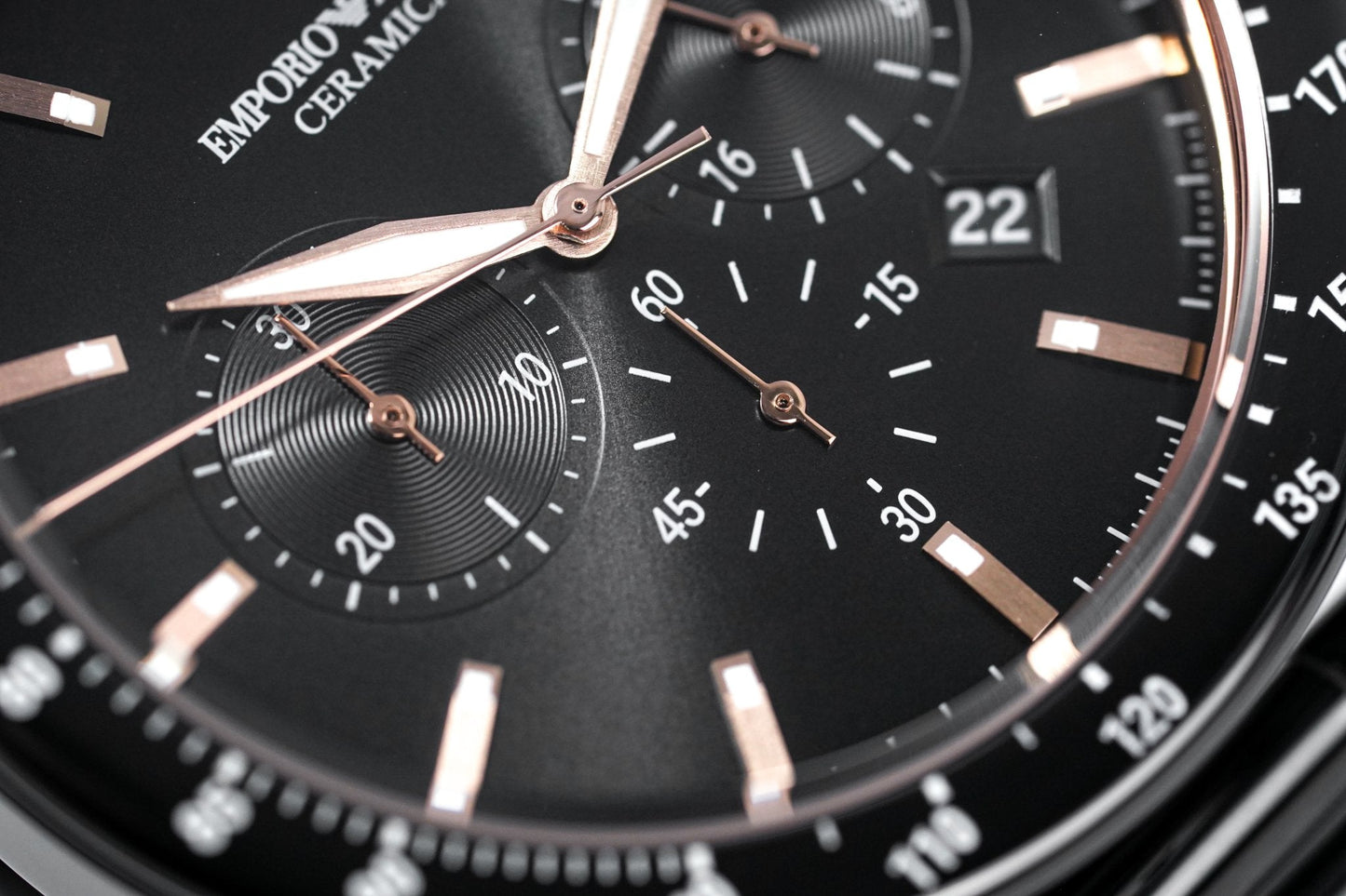 Emporio Armani Men's Mario Ceramic Chronograph Watch AR70002
