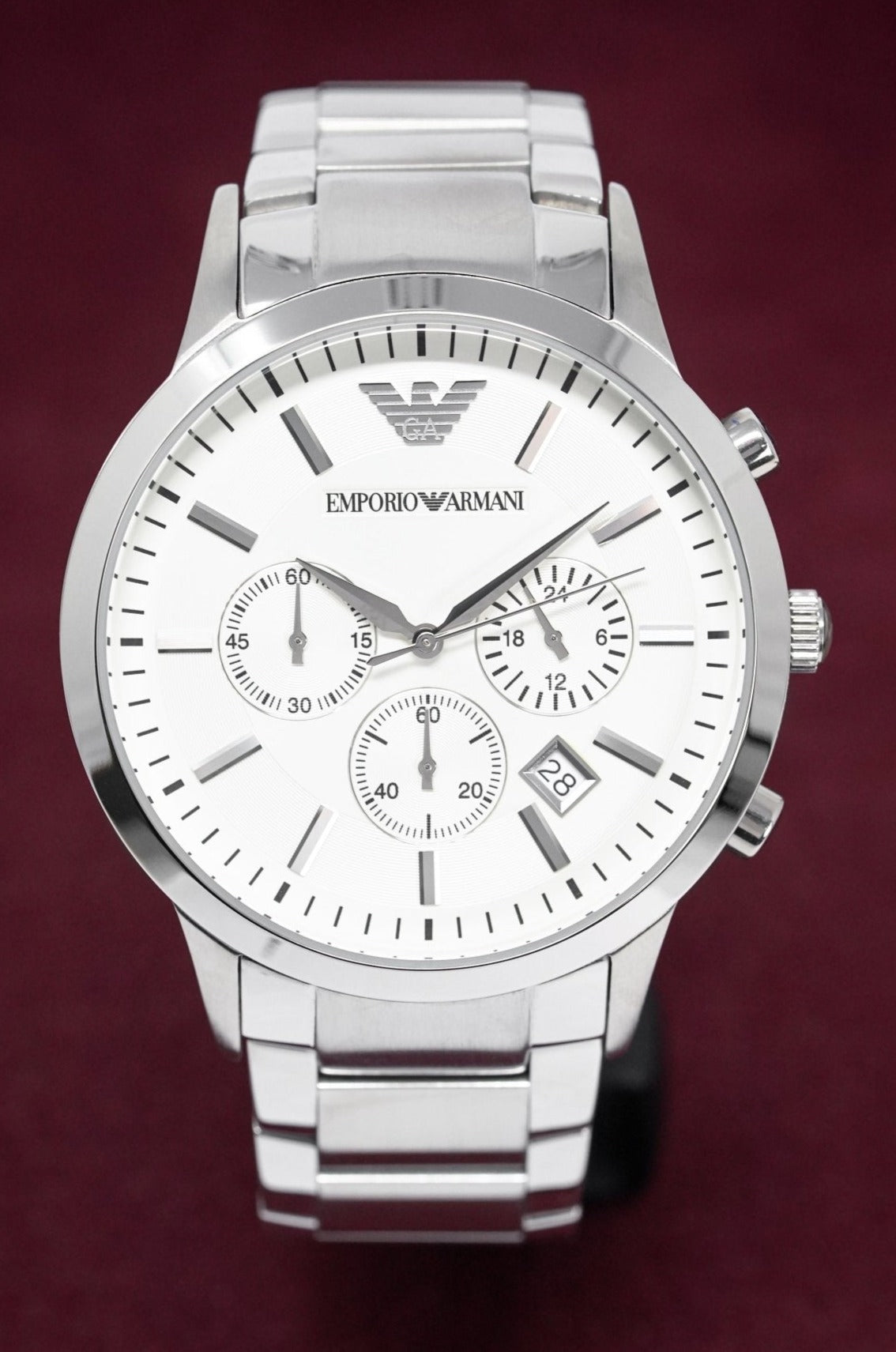 Emporio Armani Men's Renato Chronograph Watch Steel AR2458