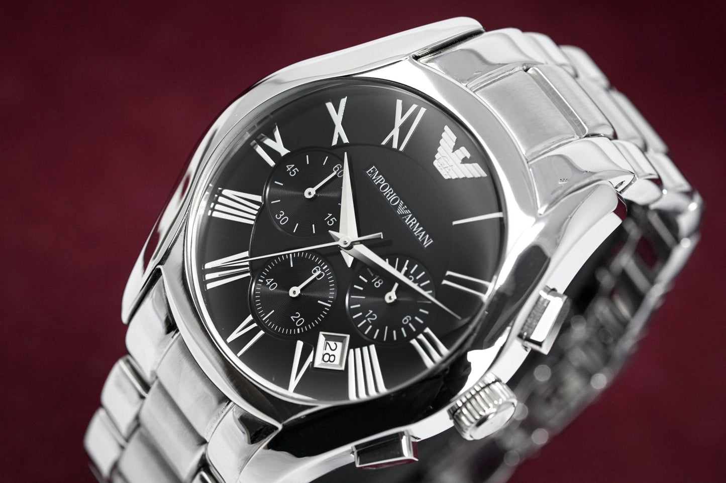 Emporio Armani Men's Valente Chronograph Watch Steel AR0673
