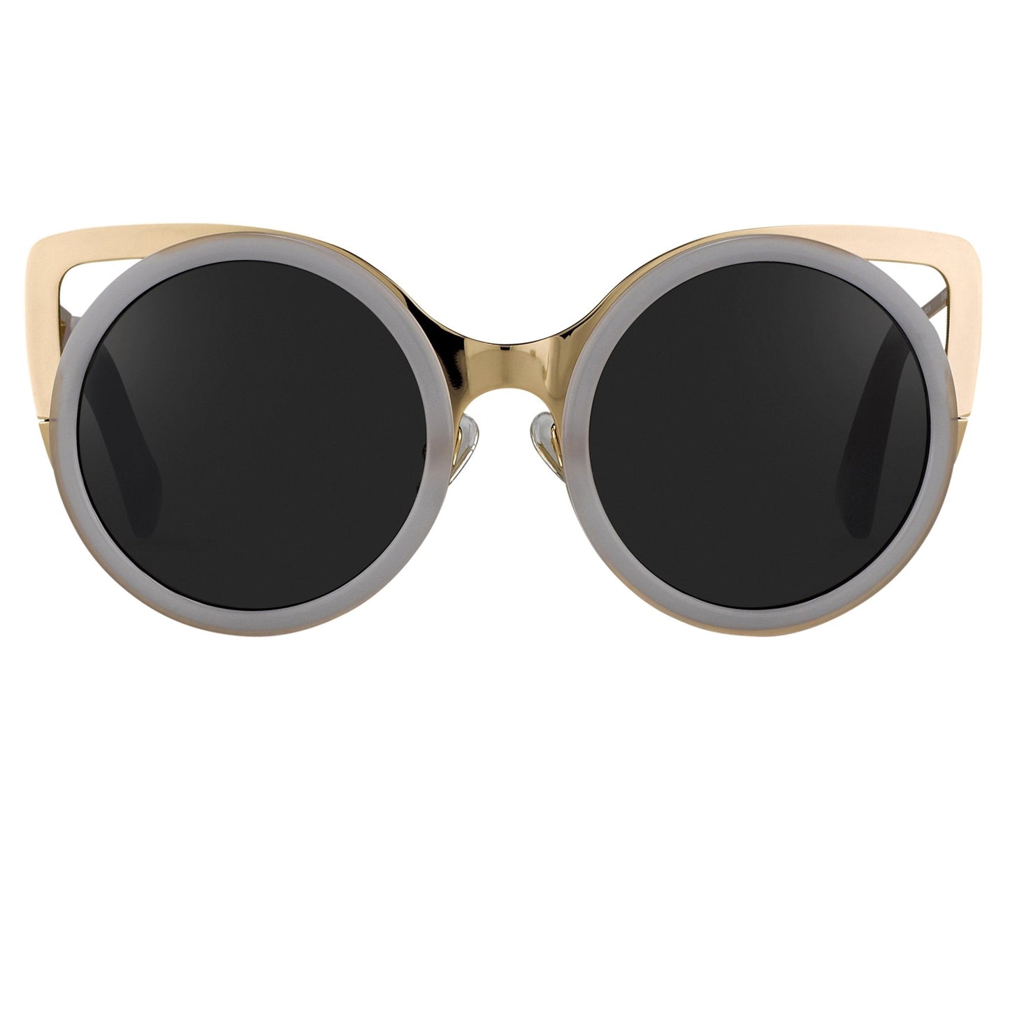 Erdem Sunglasses Cat Eye Transparent White and Grey