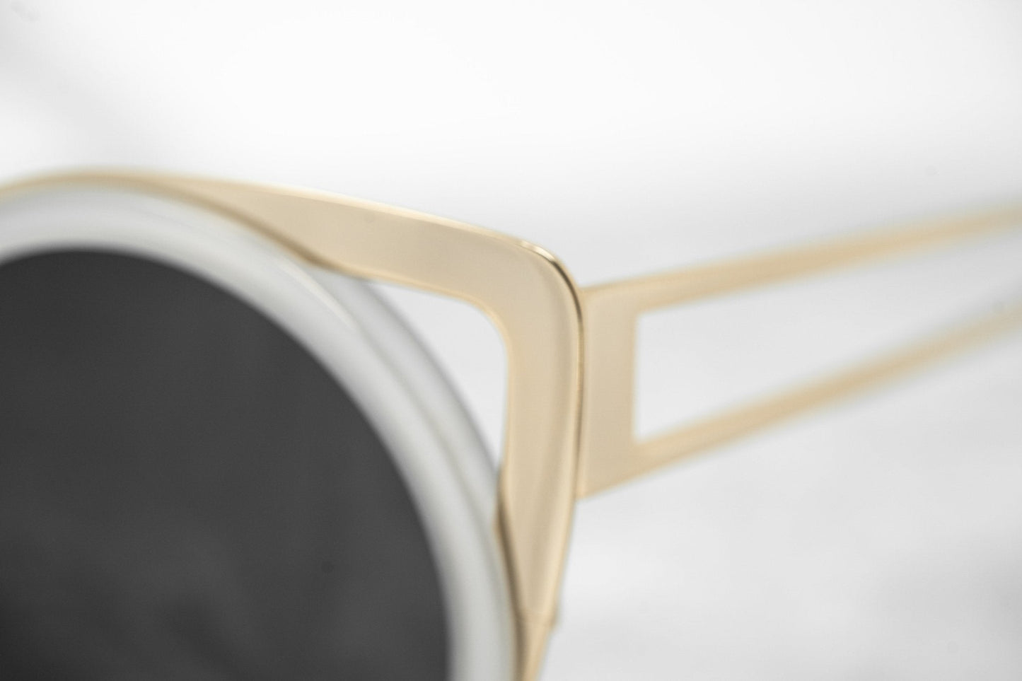Erdem Sunglasses Cat Eye Transparent White and Grey