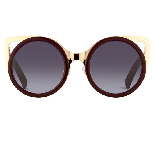 Erdem Ladies Sunglasses Cat Eye Maroon and Grey EDM4C8SUN
