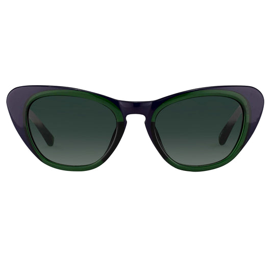 Erdem Ladies Sunglasses Cat Eye Green EDM18C3SUN