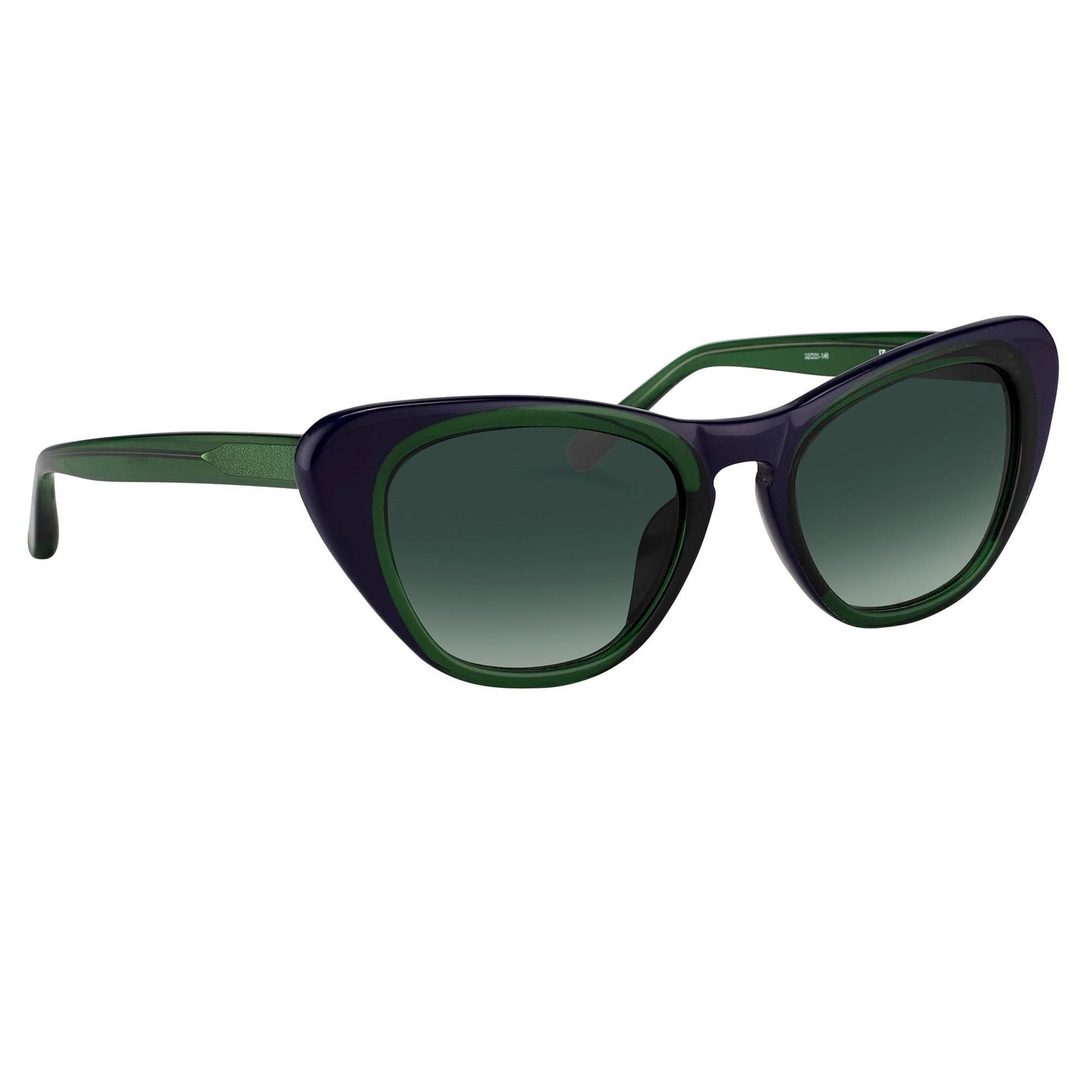 Erdem Ladies Sunglasses Cat Eye Green EDM18C3SUN