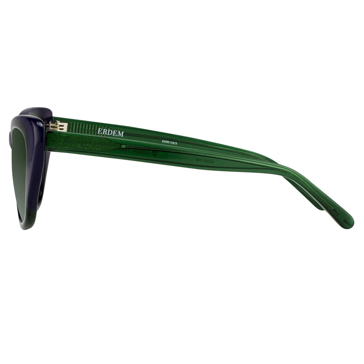 Erdem Ladies Sunglasses Cat Eye Green EDM18C3SUN