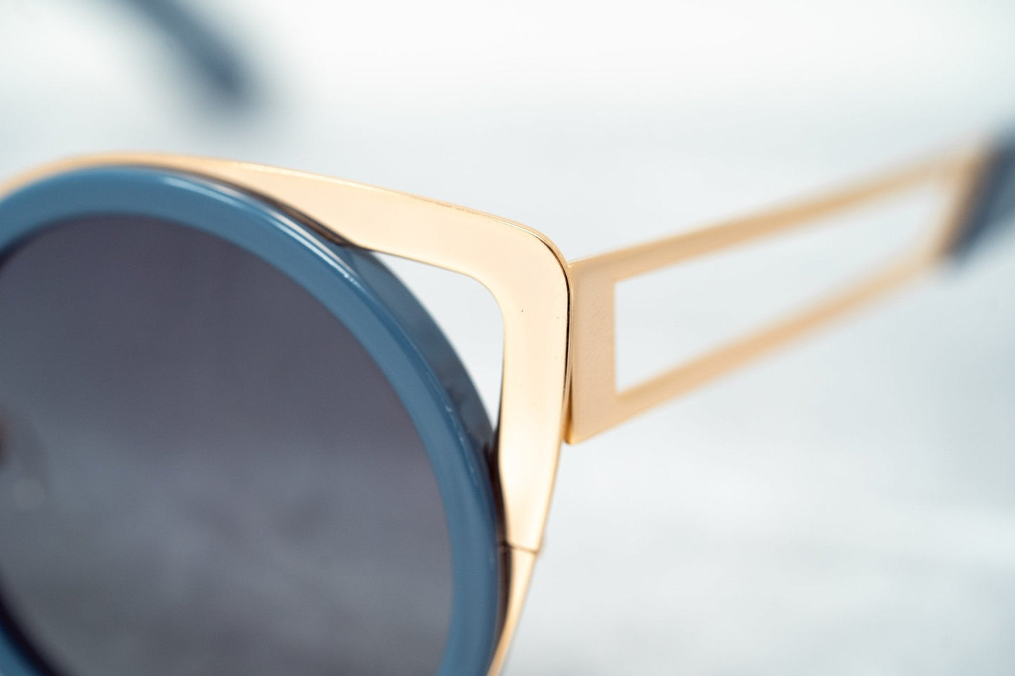 Erdem Sunglasses Cat Eye Slate Blue and Grey