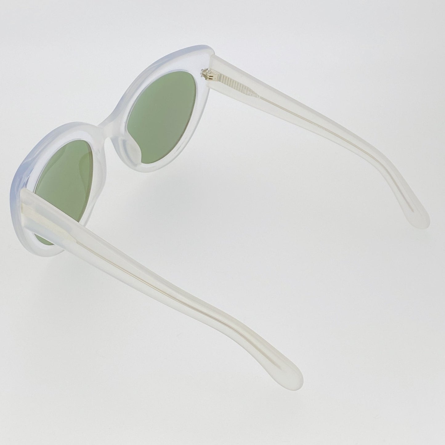 Erdem Sunglasses Cat Eye Ivory and Green/Blue