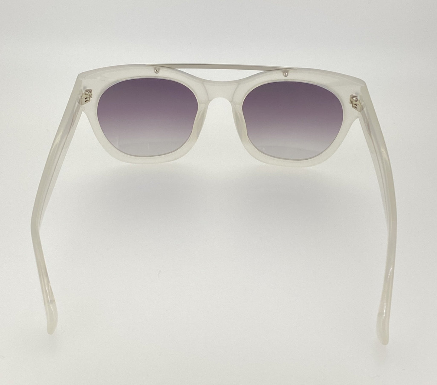 Erdem Sunglasses D-Frame White and Grey