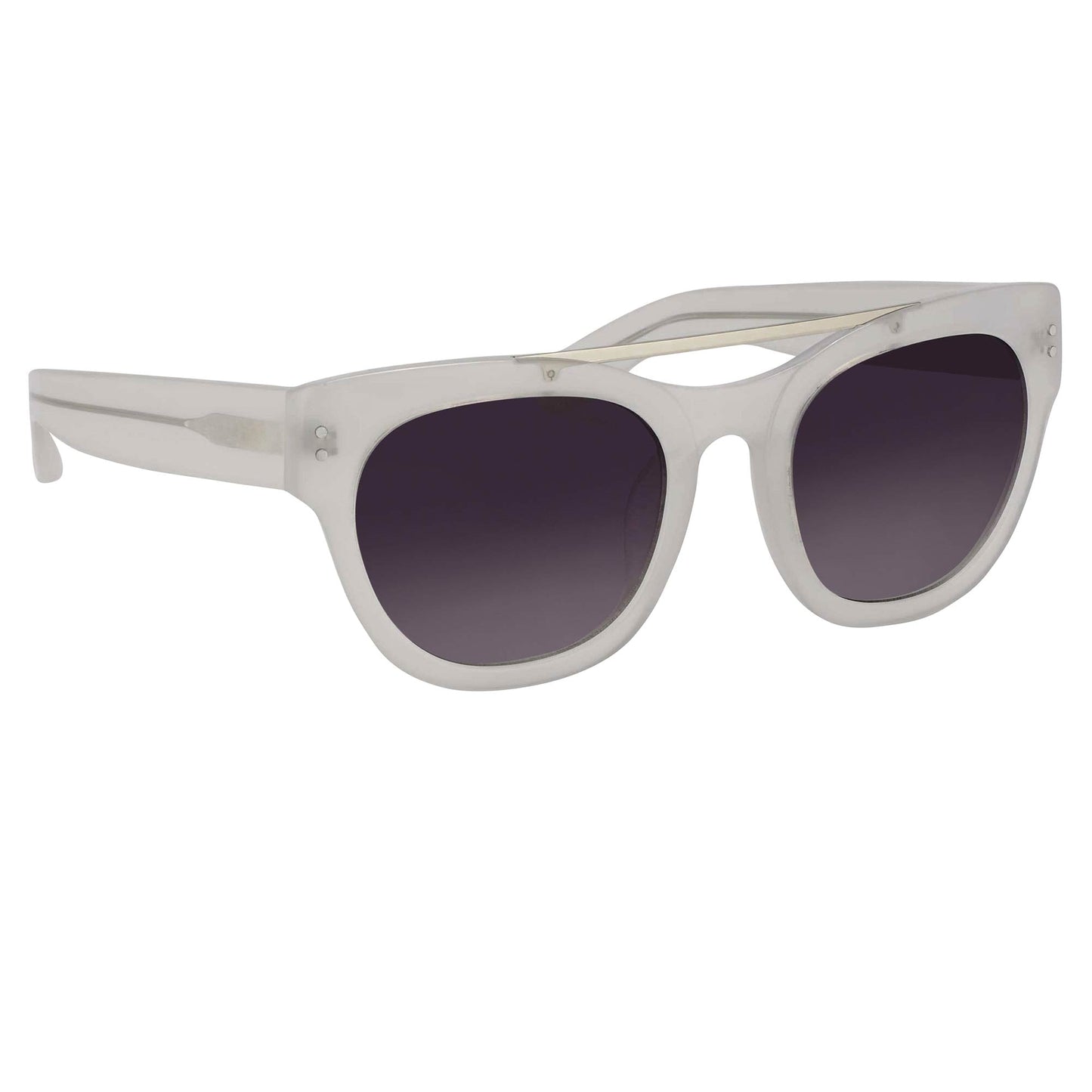Erdem Sunglasses D-Frame White and Grey