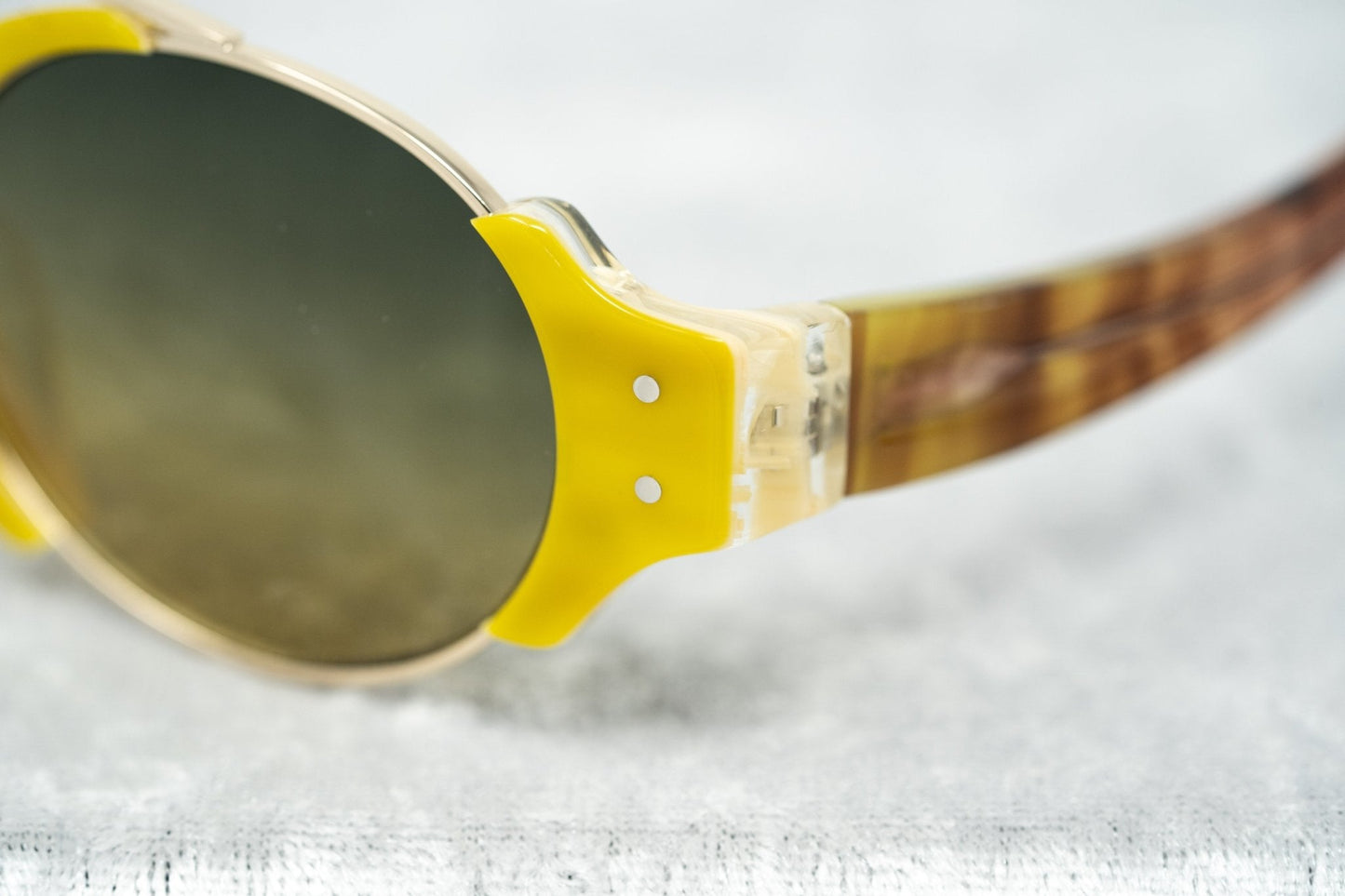 Erdem Ladies Sunglasses Mustard Horn and Green EDM8C5SUN