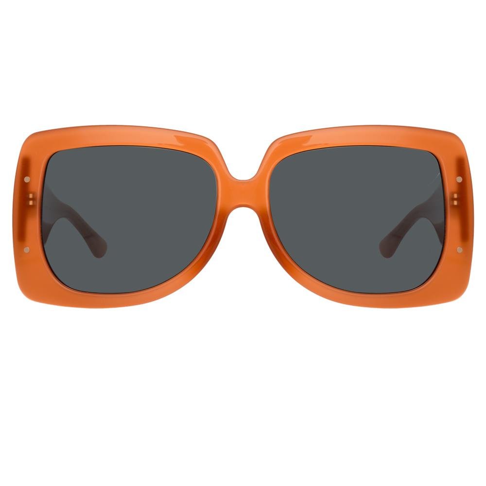 Erdem Ladies Sunglasses Oversized Burnt Orange and Grey