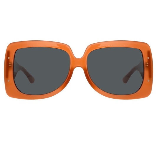 Erdem Ladies Sunglasses Oversized Burnt Orange and Grey