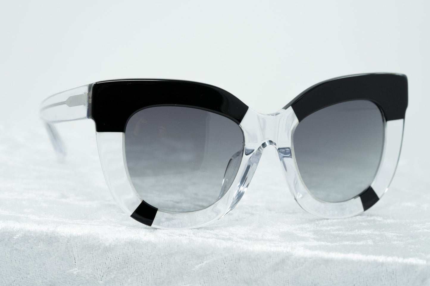 Erdem Ladies Sunglasses Oversized Clear Black and Grey EDM20C1SUN