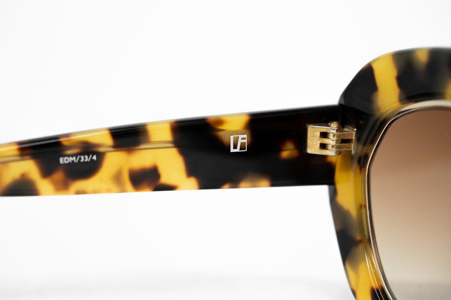 Erdem Ladies Sunglasses Oversized Gold Tortoise Shell and Brown EDM33C4SUN