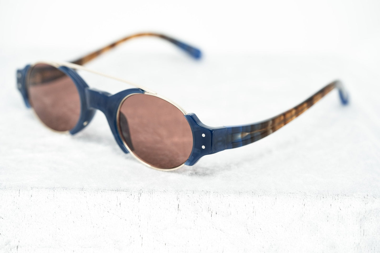Erdem Sunglasses Royal Blue and Brown