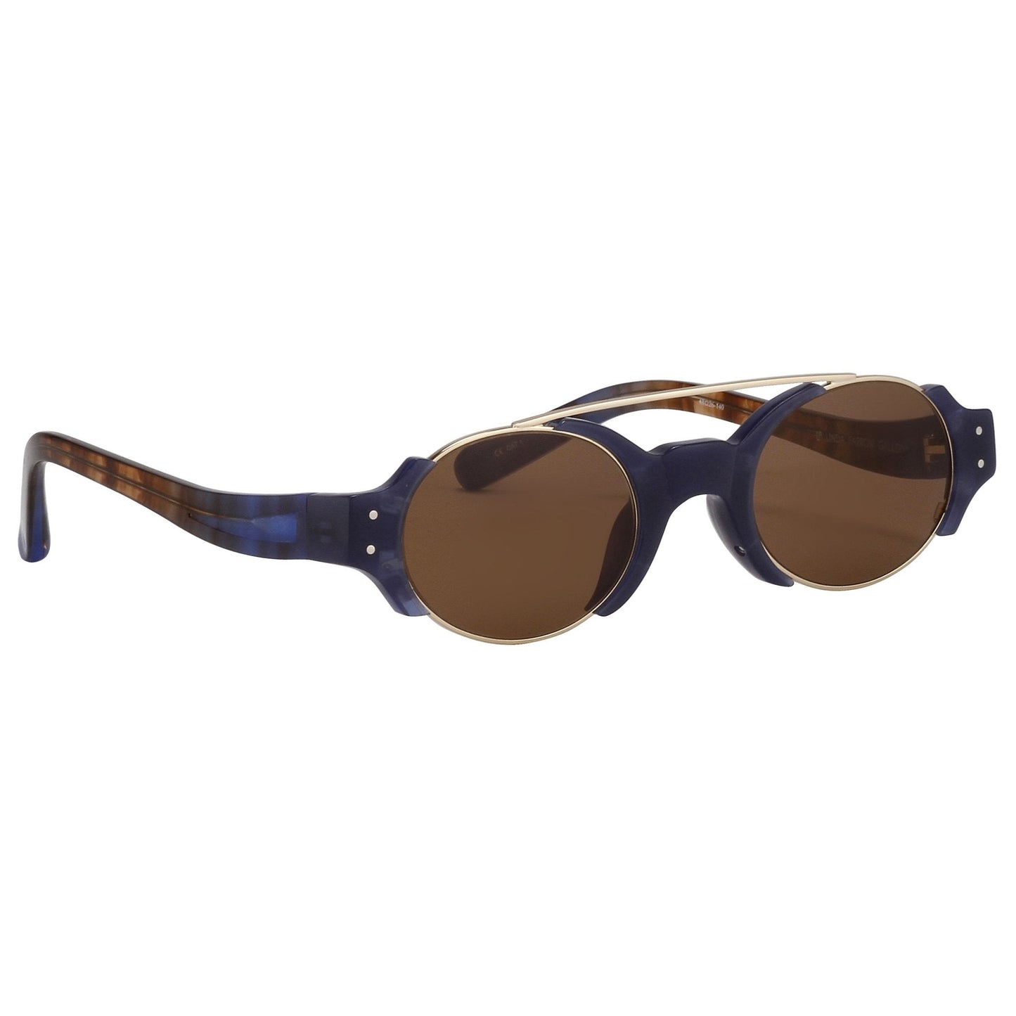 Erdem Sunglasses Royal Blue and Brown