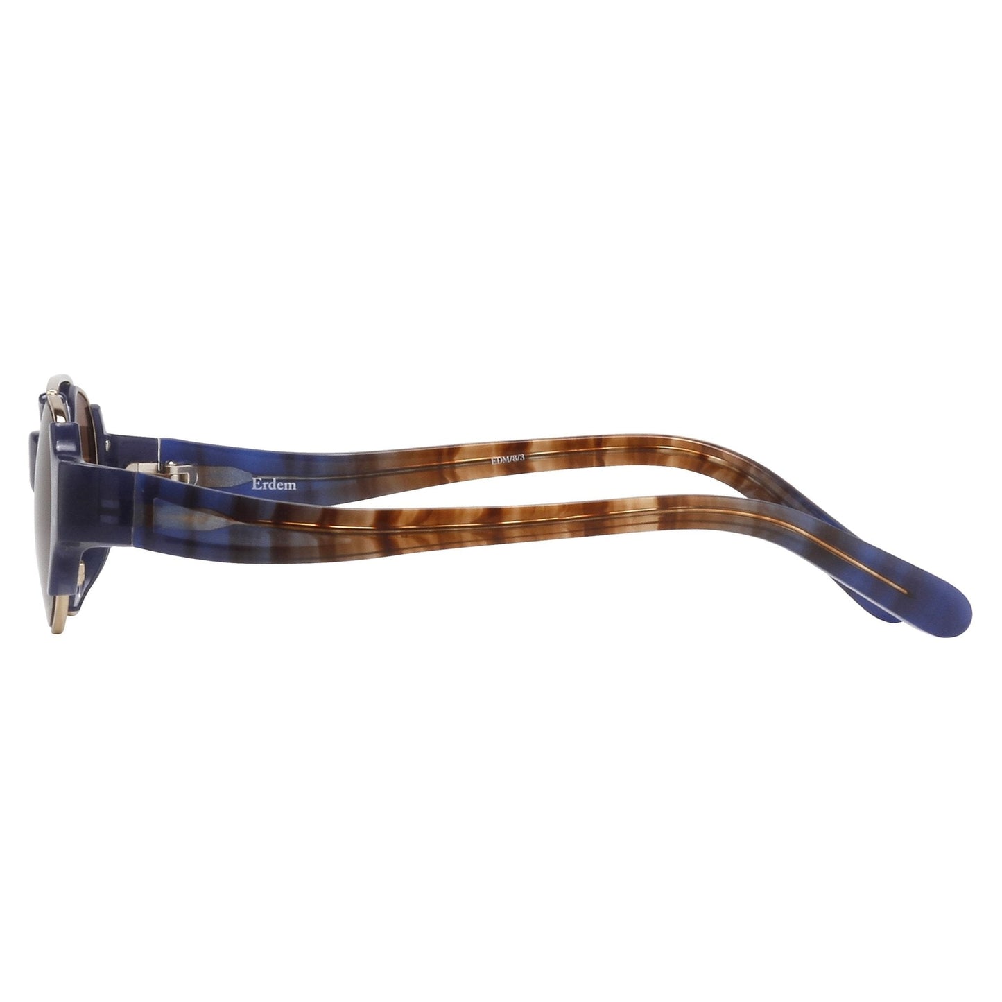 Erdem Sunglasses Royal Blue and Brown