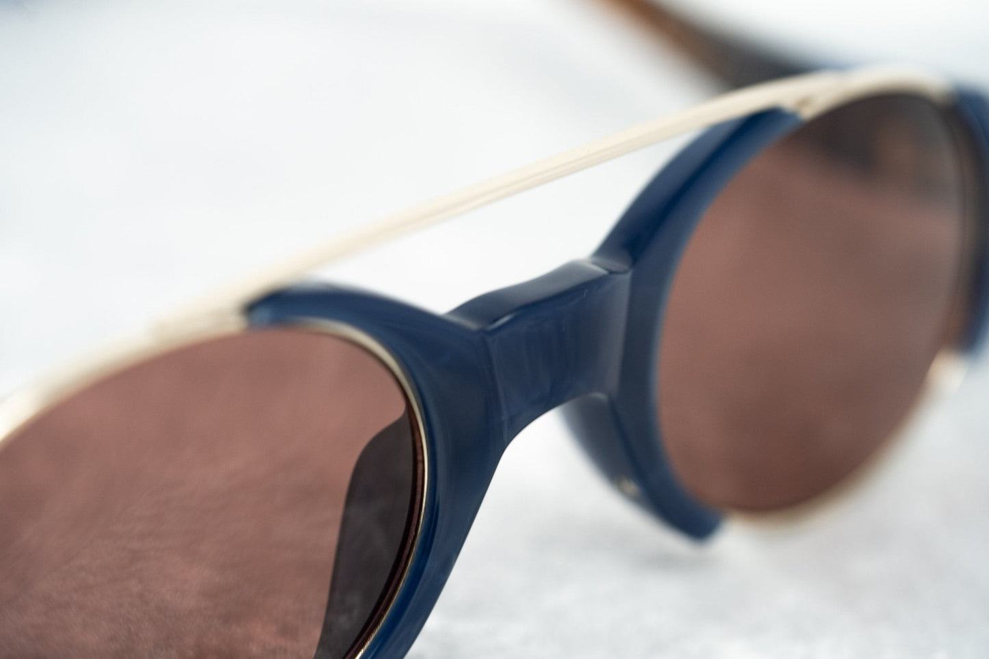 Erdem Sunglasses Royal Blue and Brown