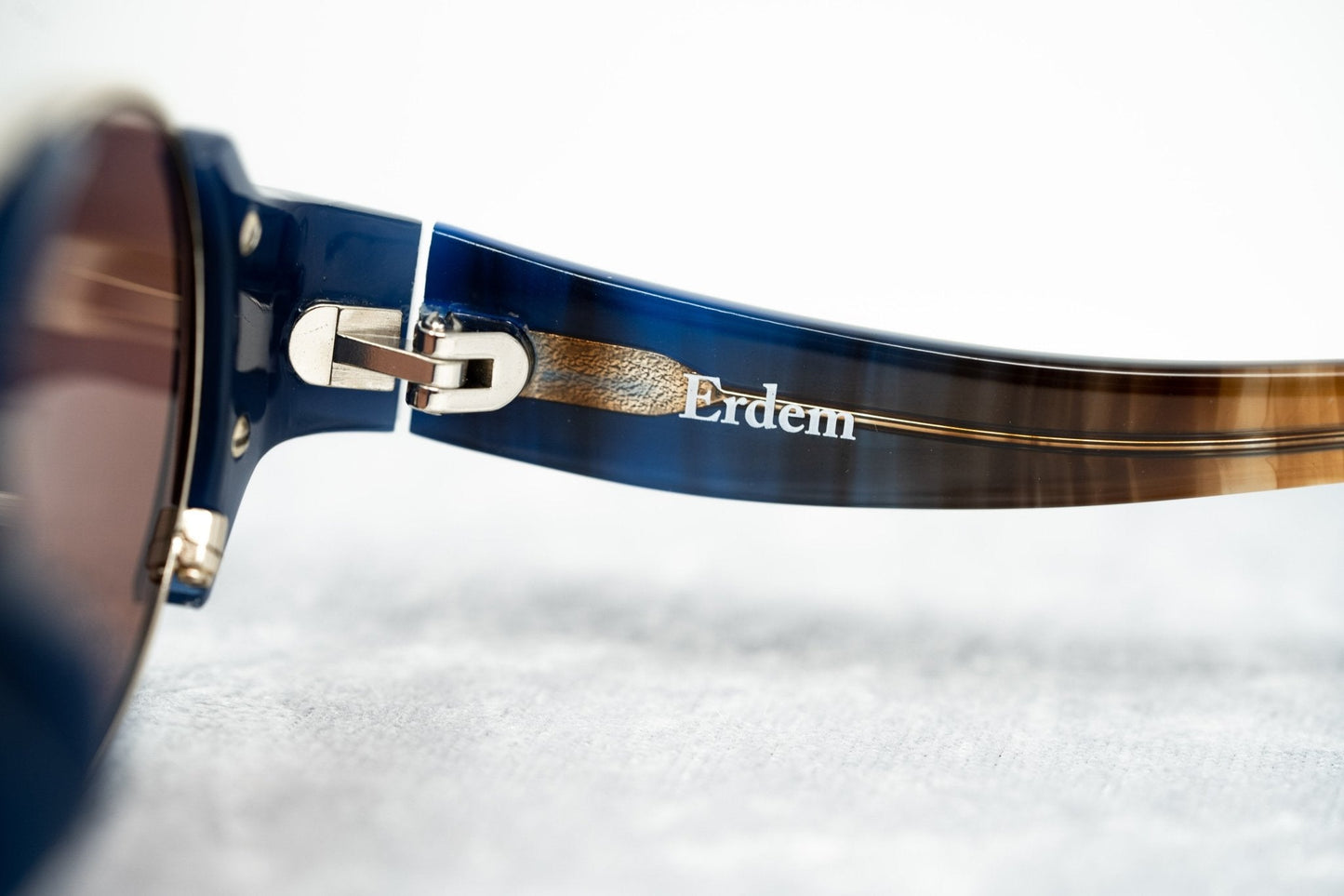 Erdem Sunglasses Royal Blue and Brown