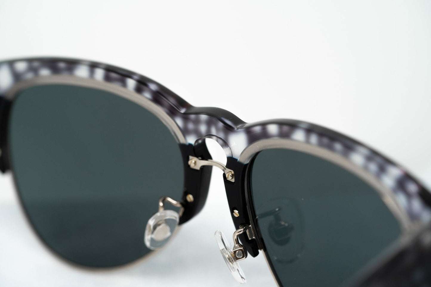 Erdem Sunglasses Black Purple Stingray Pattern and Grey