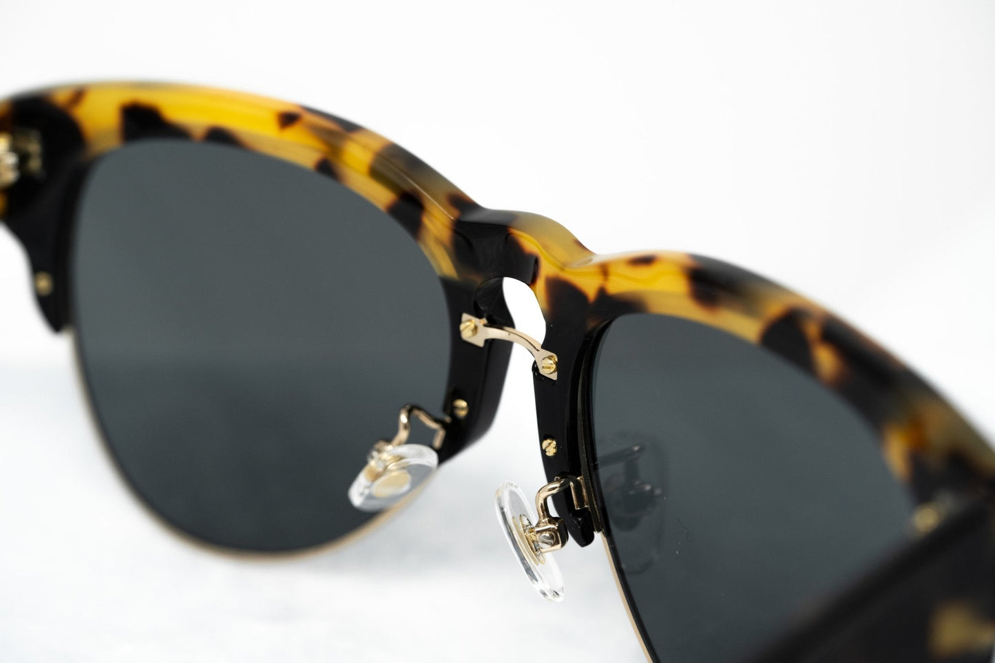 Erdem Sunglasses Black Gold Tortoise Shell and Grey