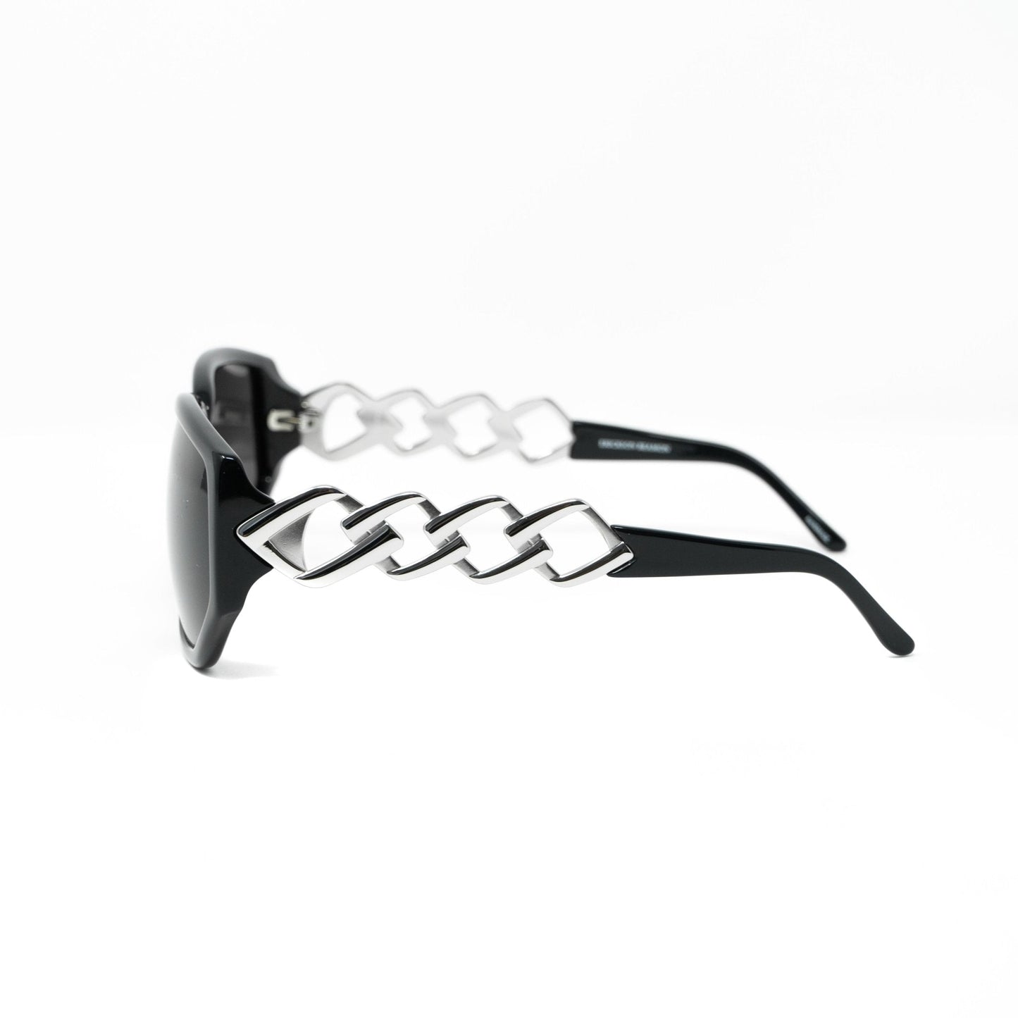 Erickson Beamon Sunglasses Rectangular Black and Dark Grey