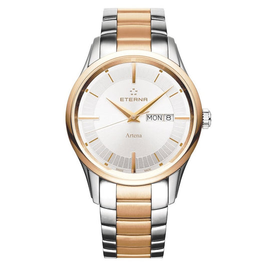 Eterna Watch Men's Artena Steel Rose PVD Quartz 2525.53.11.1725