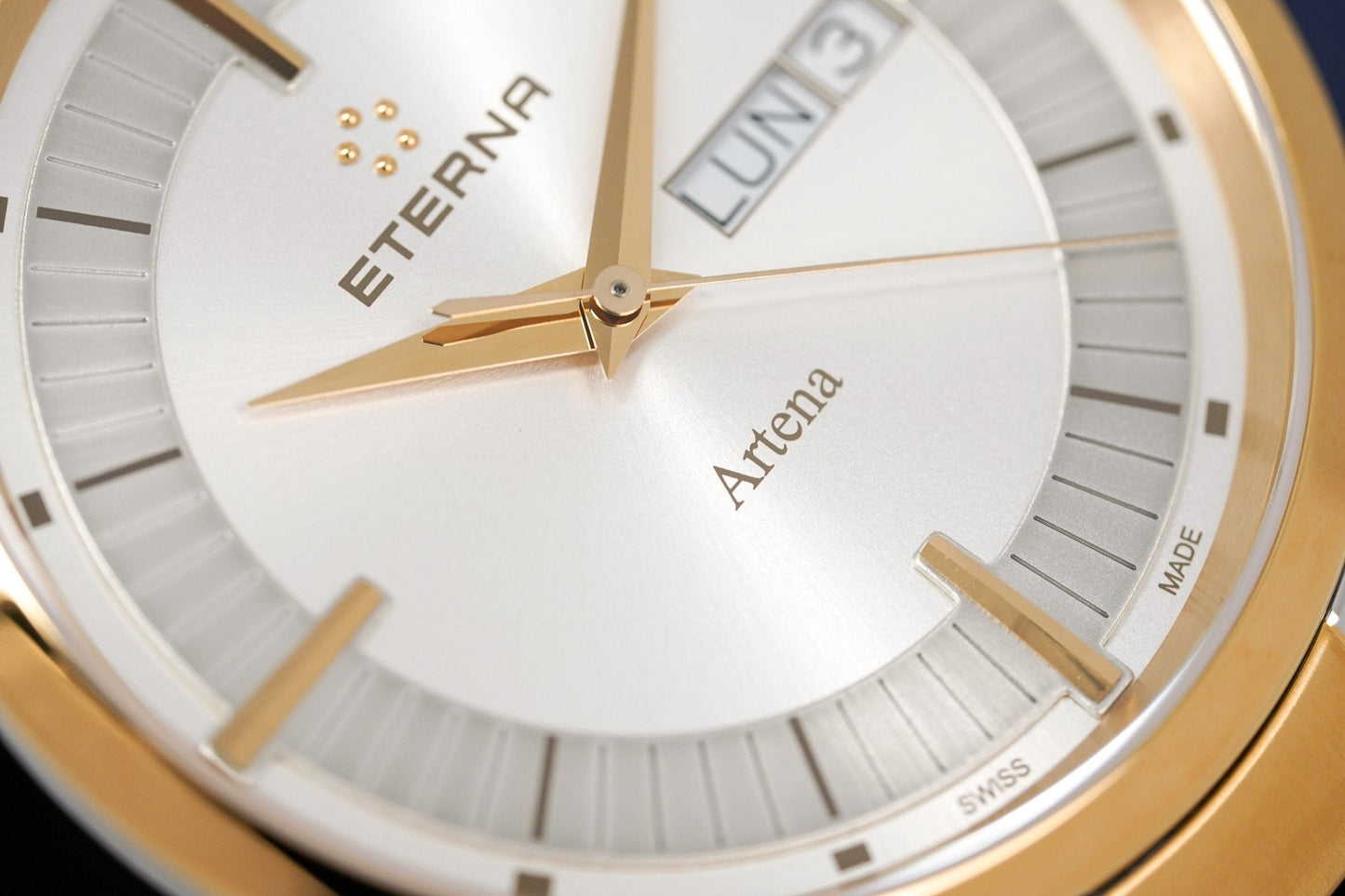 Eterna Watch Men's Artena Steel Rose PVD Quartz 2525.53.11.1725