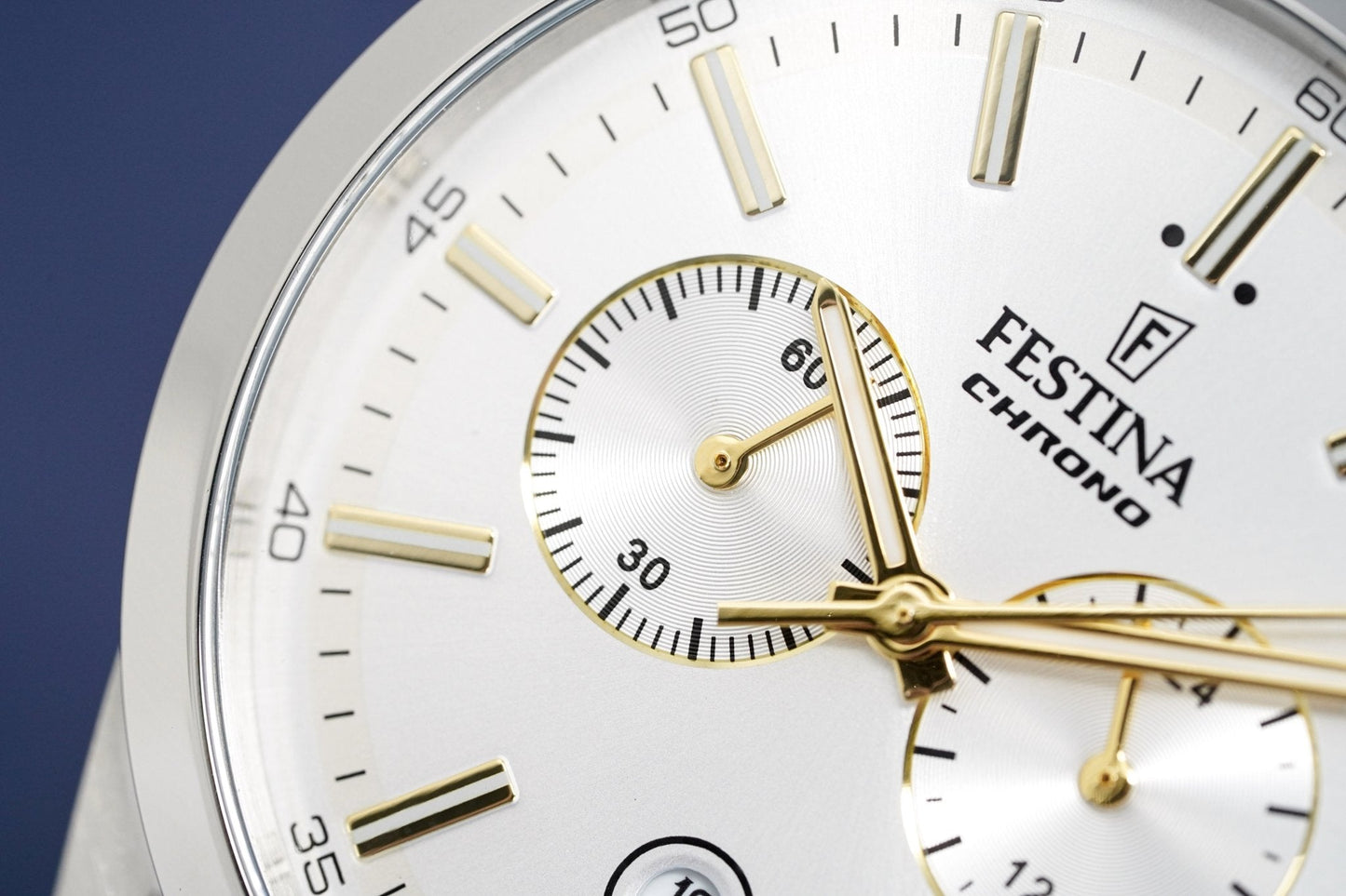 Festina Watch Silver Gold Chrono Stainless Steel F16826-D