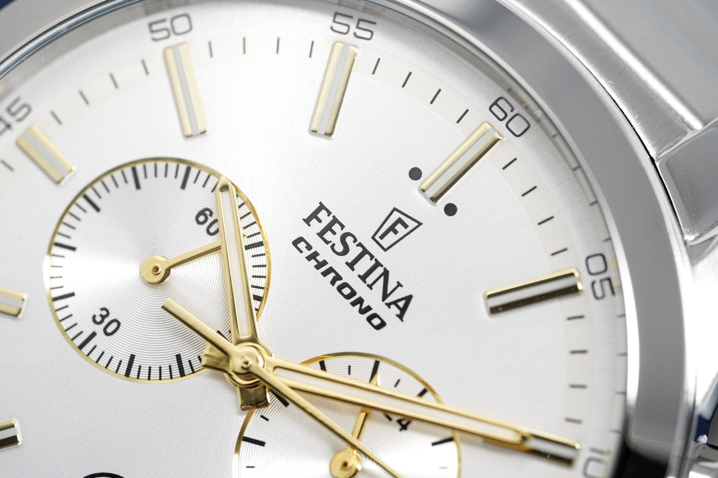 Festina Watch Silver Gold Chrono Stainless Steel F16826-D