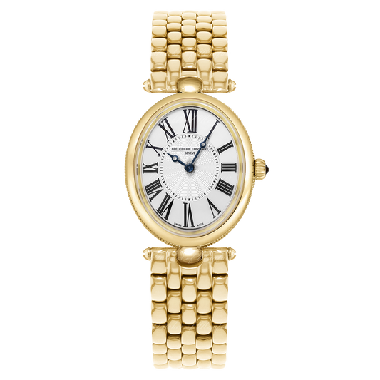 Frederique Constant Ladies Watch Art Deco Oval Gold Plated FC-200MPW2V5B