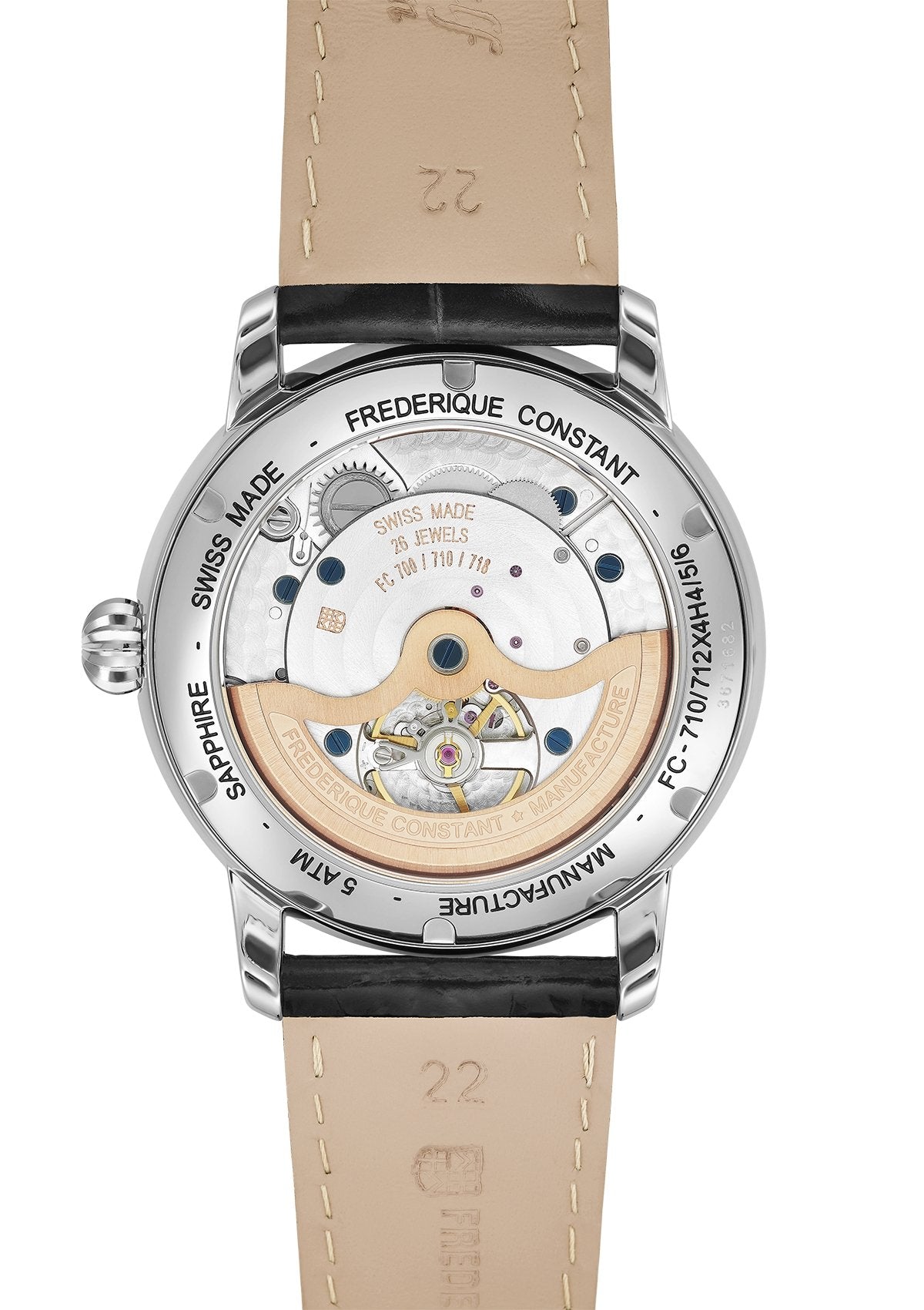 Frederique Constant Watch Classic Manufacture Automatic Silver FC-710MC4H6