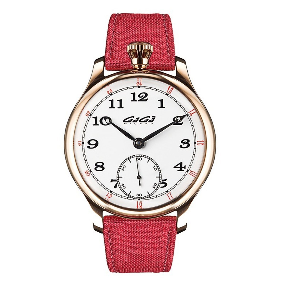 GaGà Milano Watch Classic Steel Rose Gold Pink 8041.01