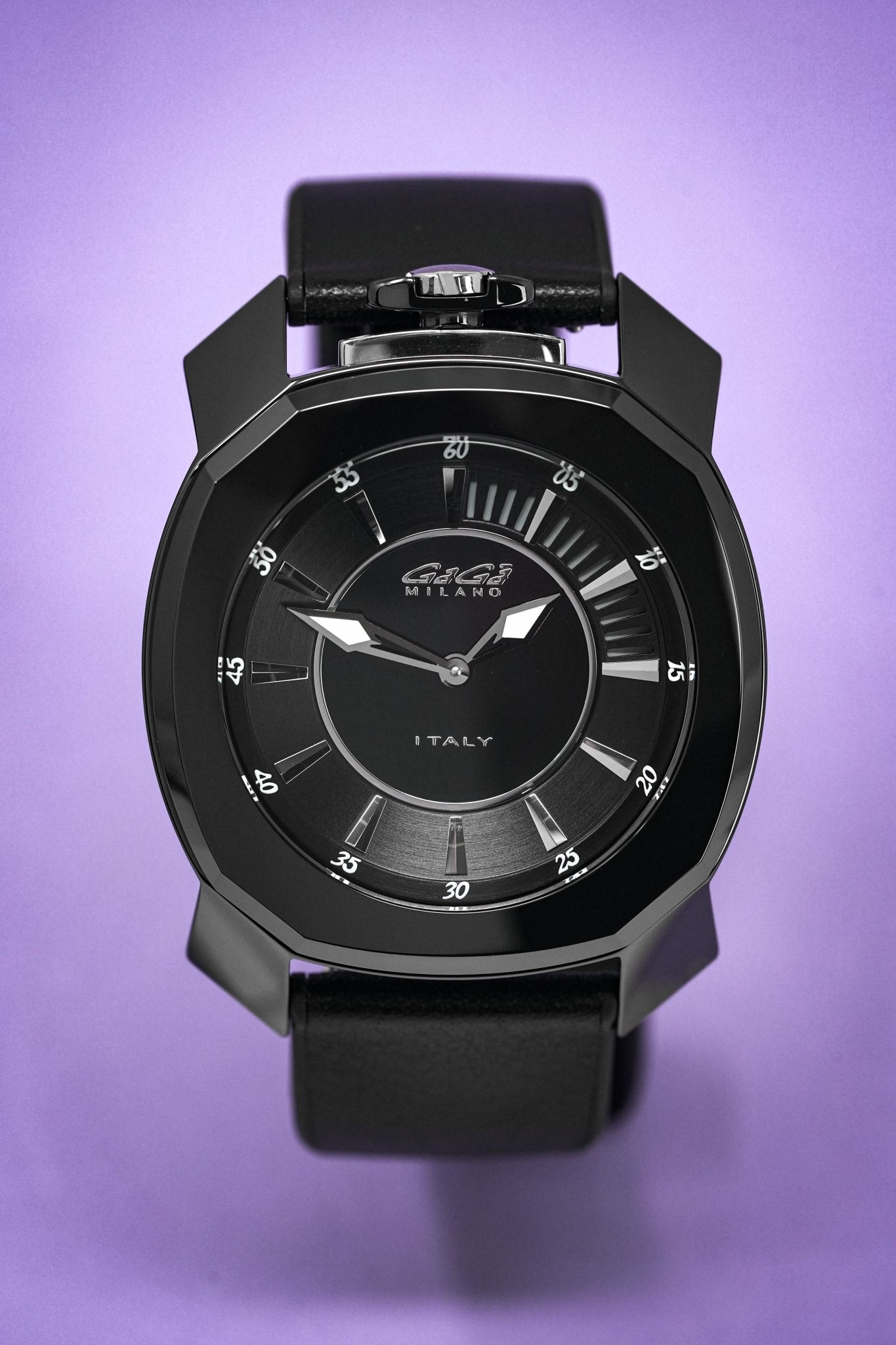 Gaga Milano Watch Frame_One Black Ceramic 7252.01