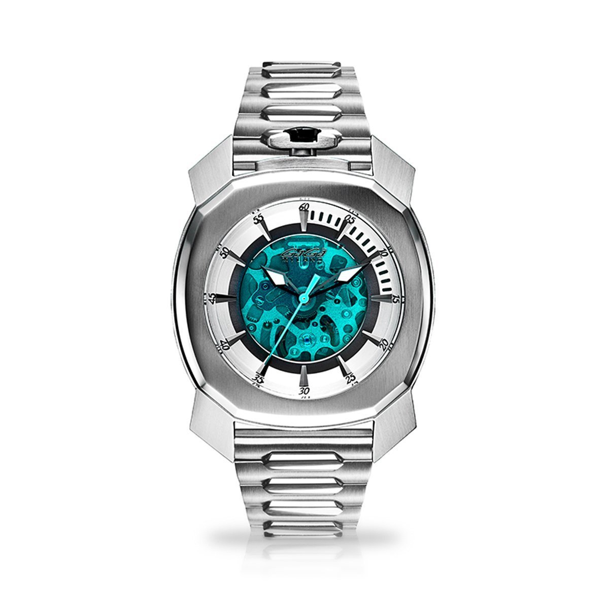 Gaga Milano Automatic Watch Frame_One Skeleton Steel 7070.01