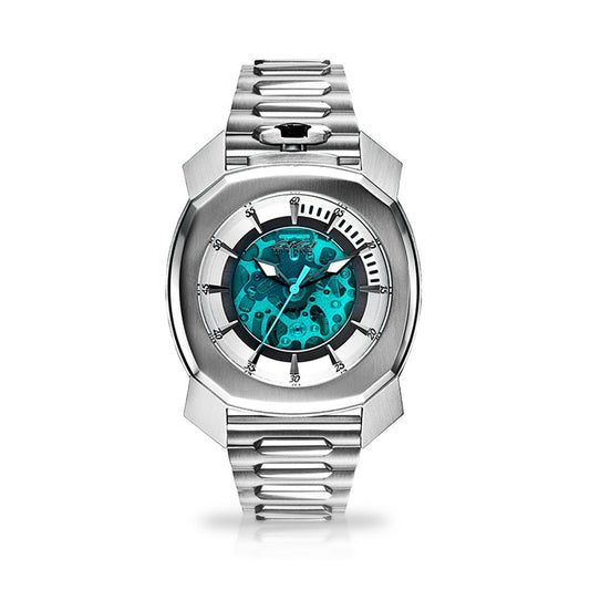 Gaga Milano Automatic Watch Frame_One Skeleton Steel 7070.01