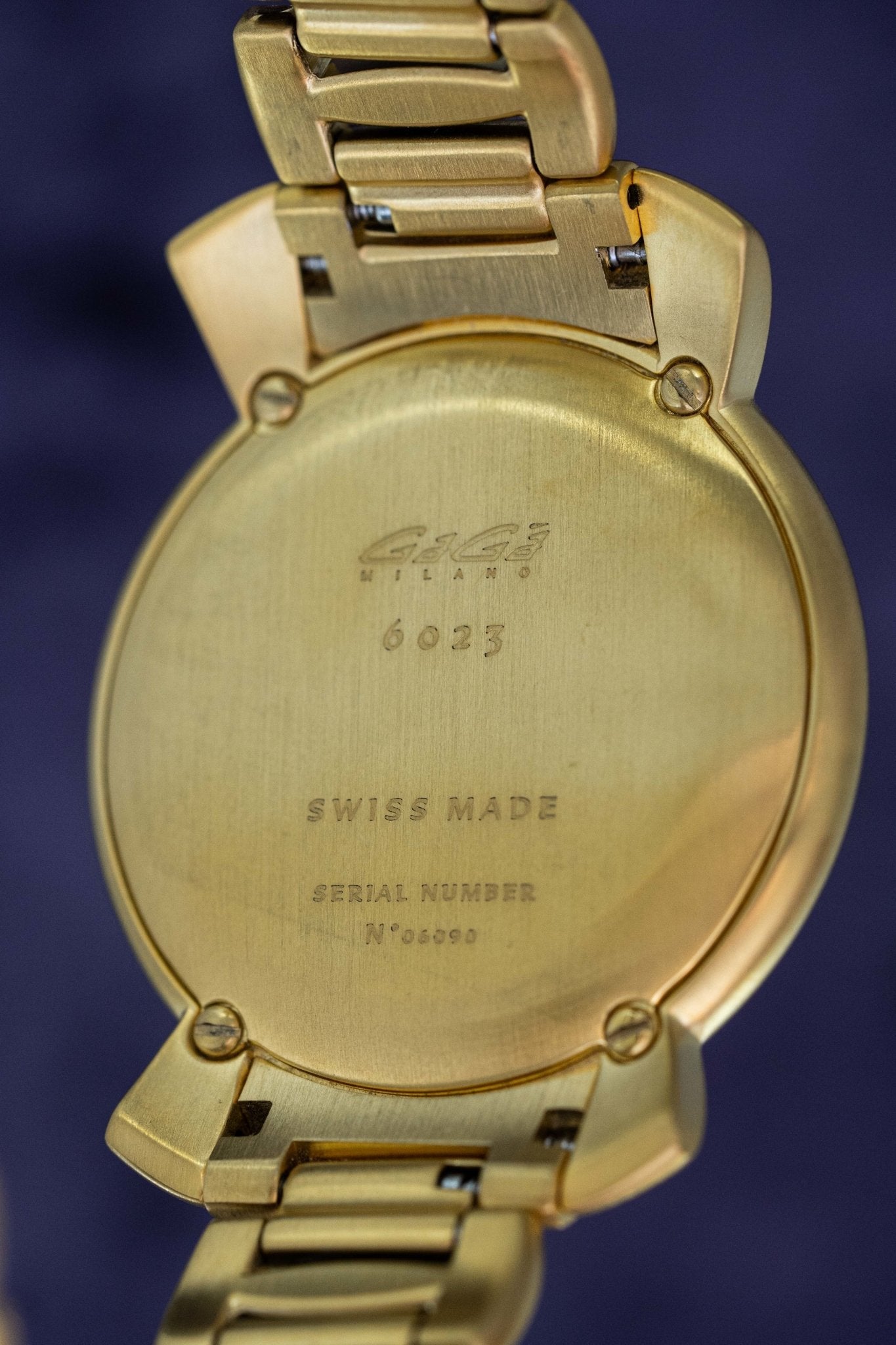 GaGà Milano Watch Manuale Ladies 35mm Yellow Gold Black