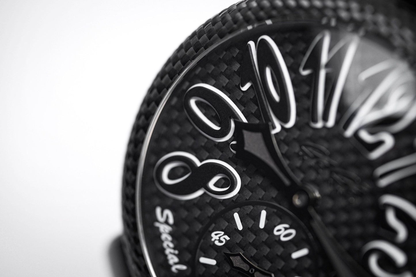 Gagà Milano Watch Manuale 48mm Special Edition Black Carbon