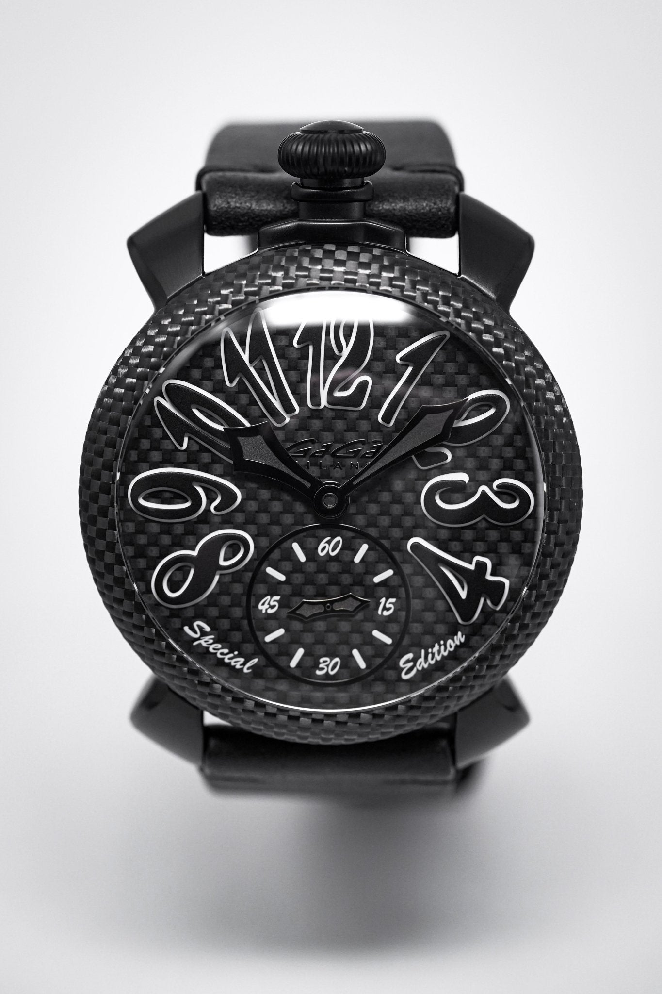 Gagà Milano Watch Manuale 48mm Special Edition Black Carbon