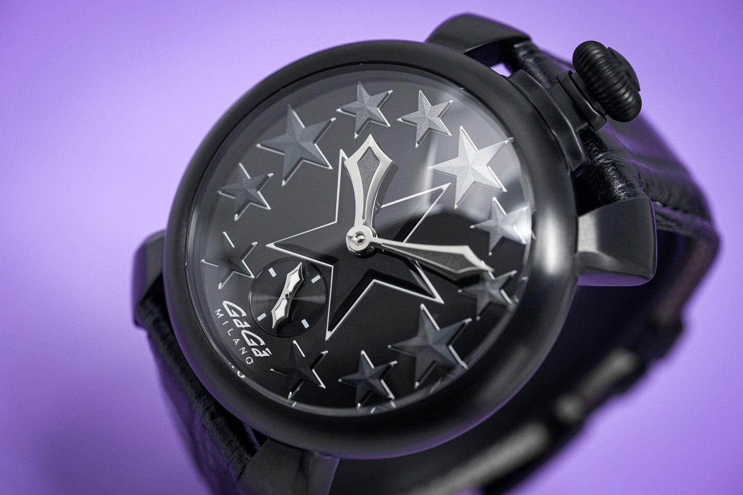 GaGà Milano Watch Manuale 48MM Stars Black PVD