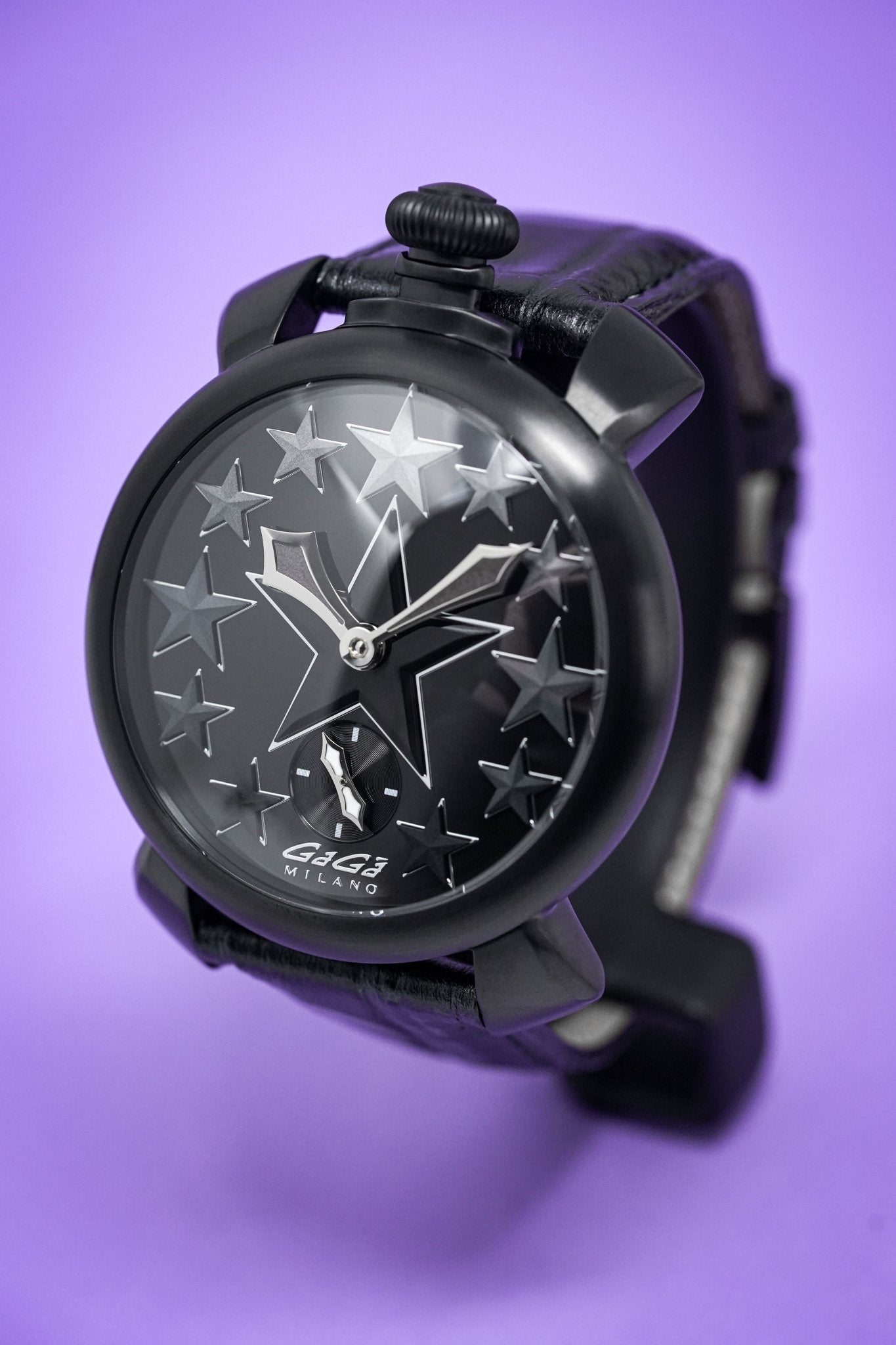 GaGà Milano Watch Manuale 48MM Stars Black PVD