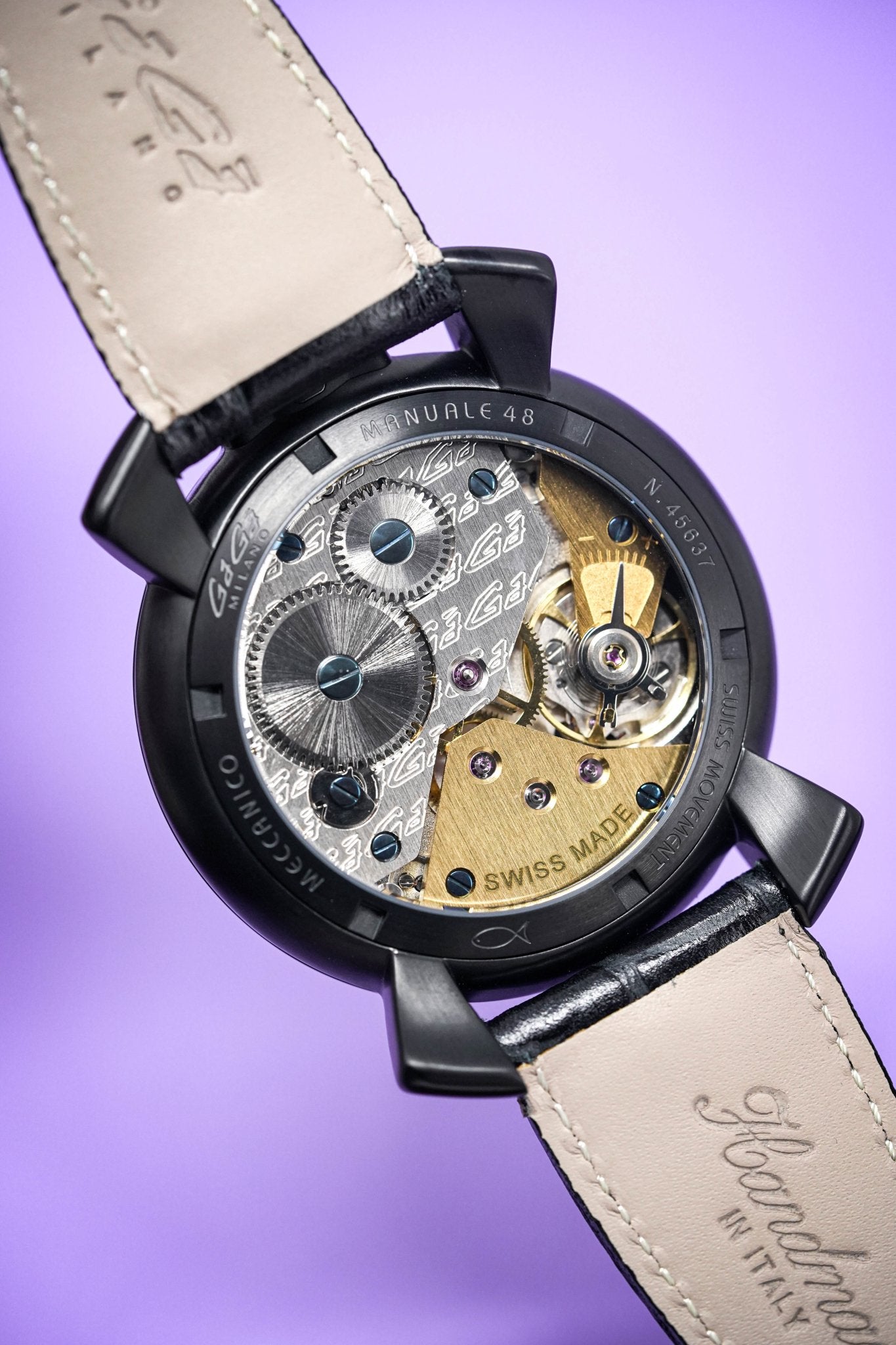 GaGà Milano Watch Manuale 48MM Stars Black PVD