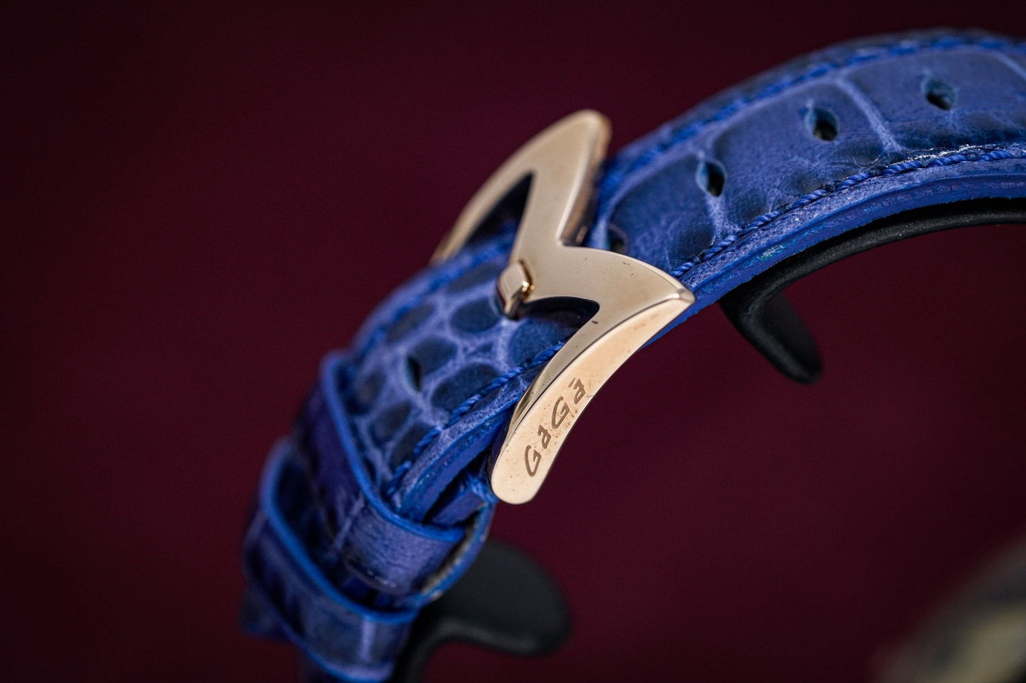 GaGà Milano Watch Manuale 48MM Stars Rose Gold Blue
