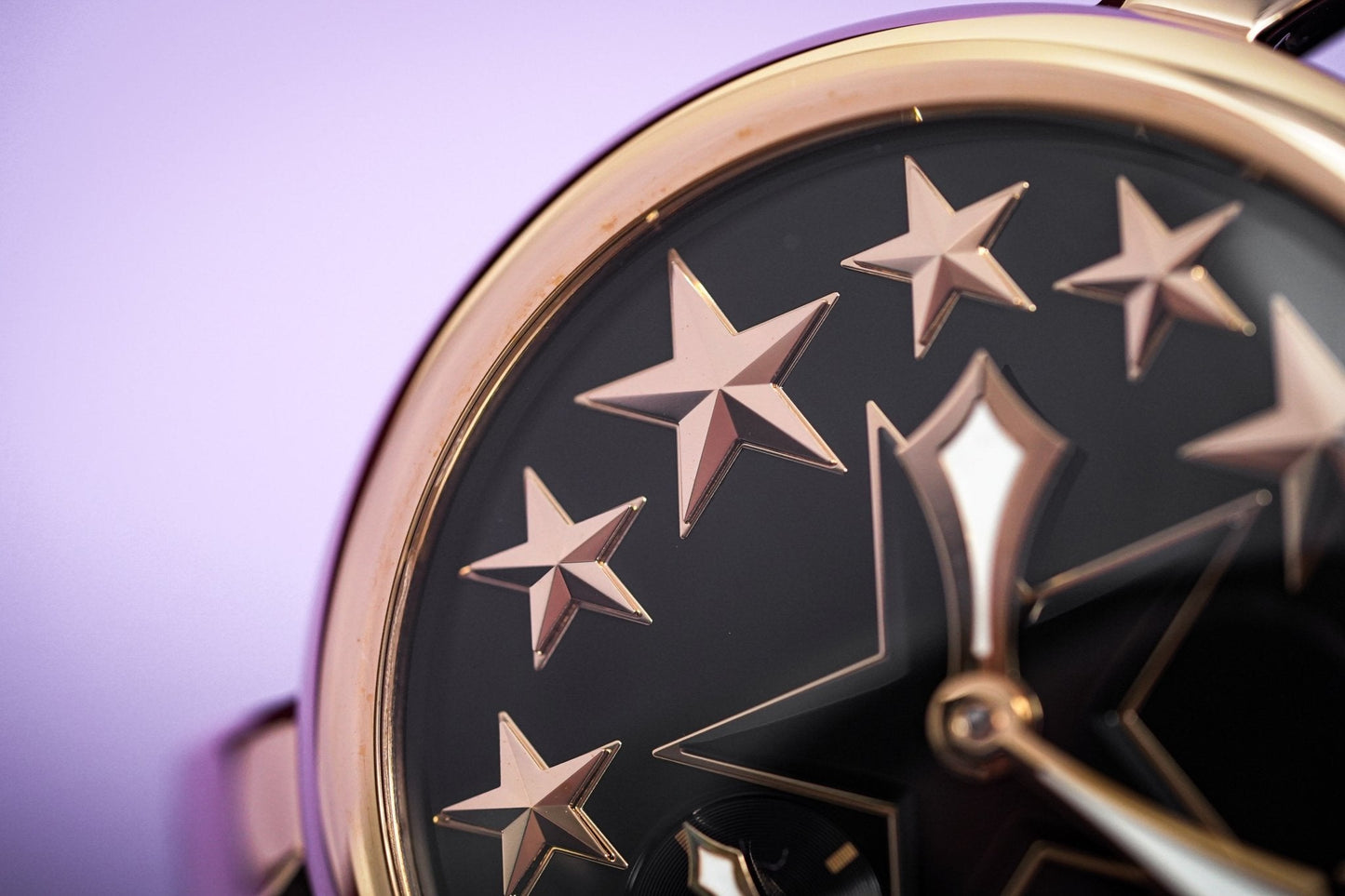 GaGà Milano Watch Manuale 48MM Stars Rose Gold Black